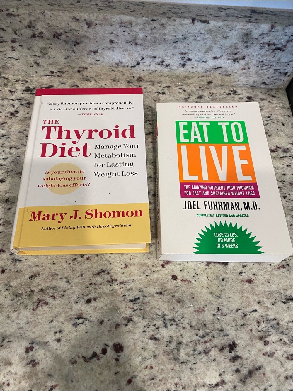 Diet books, health books, Thyroid Diet, Eat to Live in great condition